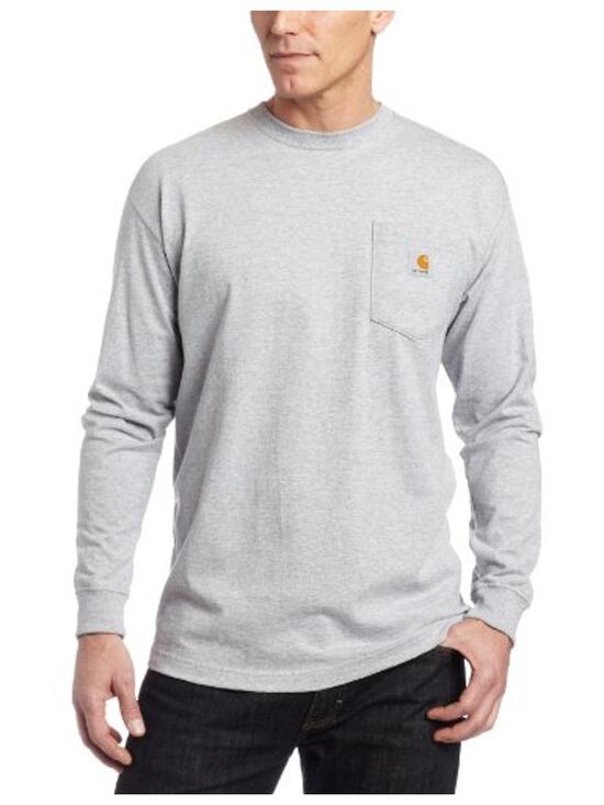 Carhartt Other - Carhartt Men's Grey Long Sleeve Chest Pocket Tee Shirt